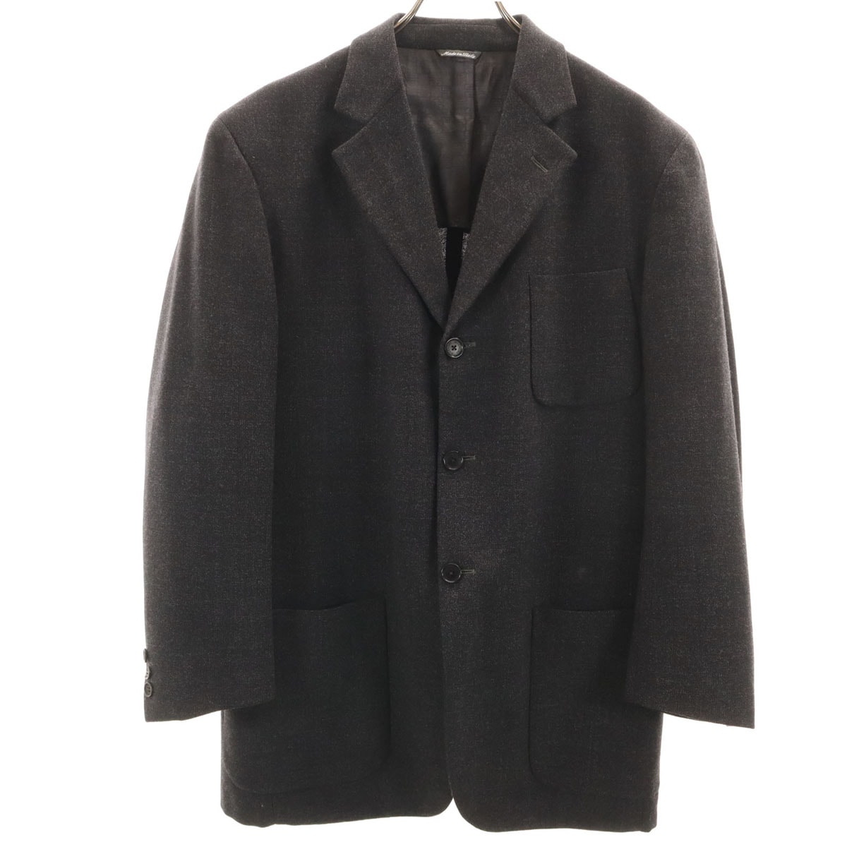 GIVENCHY ジバンシィ 90s イタリア製 オールド テーラードジャケット 50 チャコールグレー