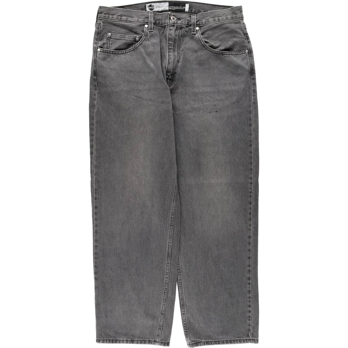 古着 リーバイス Levi's SILVER TAB シルバータブ LOOSE ルーズ ブラックデニム テーパードデニムパンツ メンズw36相当/rab182063