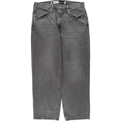 古着 リーバイス Levi's SILVER TAB シルバータブ LOOSE ルーズ ブラックデニム テーパードデニムパンツ メンズw36相当/rab182063