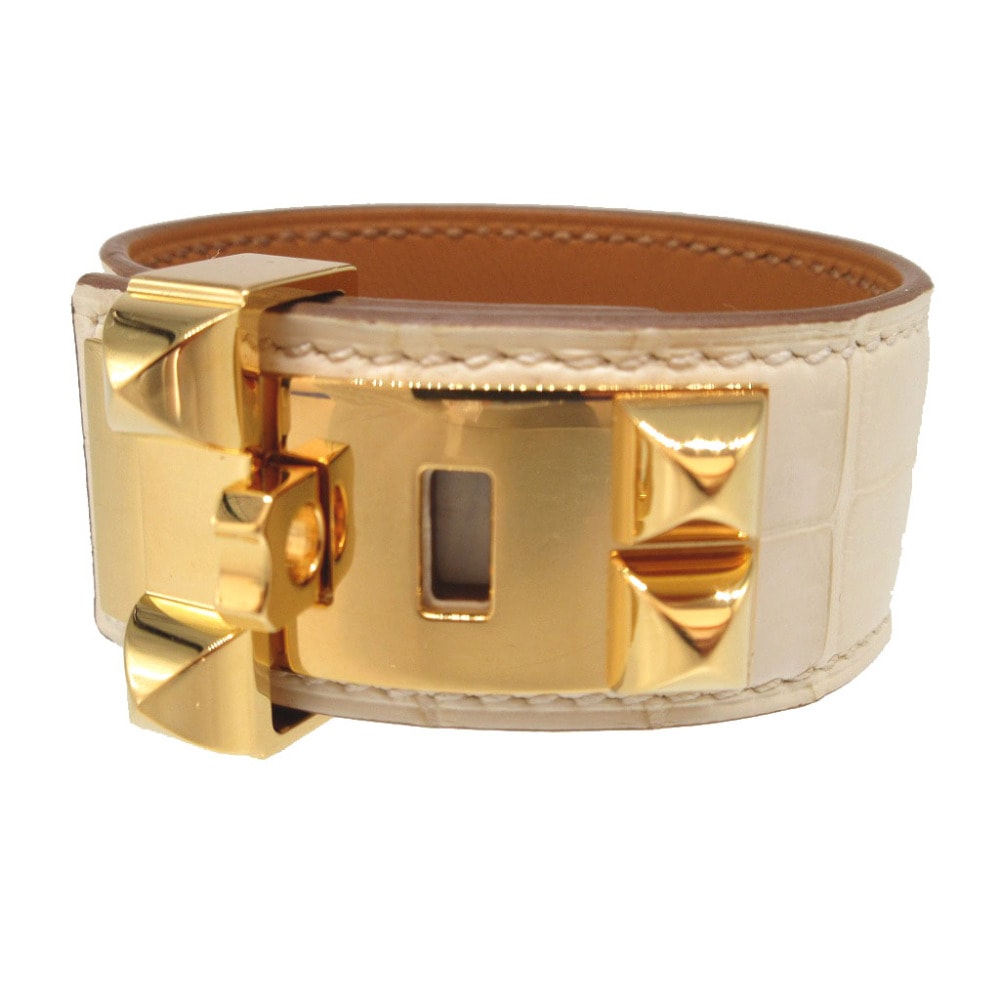 エルメス コリエドシアン アリゲーターマット ナタ Z