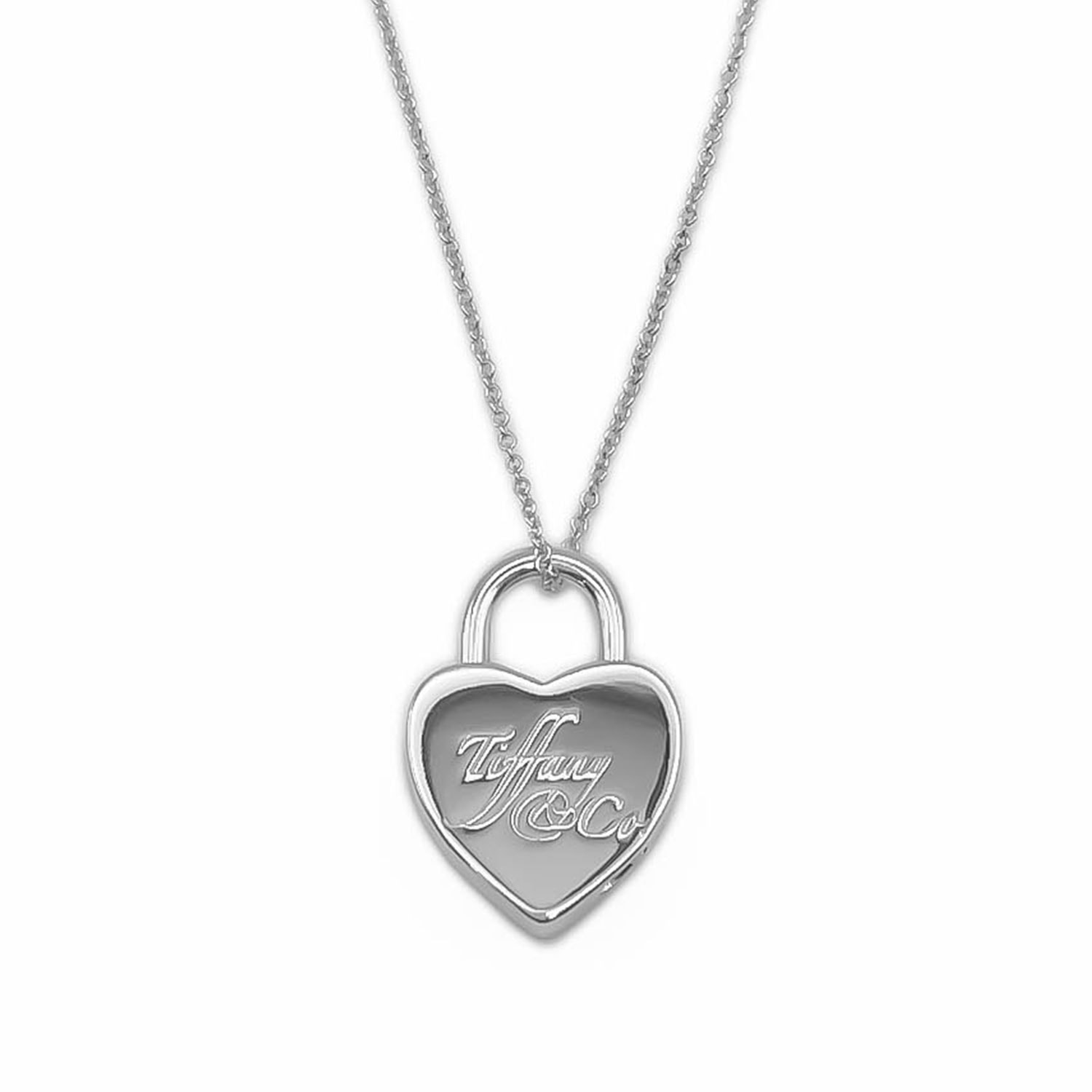 TIFFANY&Co. ティファニー ハートロック ノーツ ネックレス
 ペンダント SV925 シルバー 新品仕上済 レディース
 【中古】