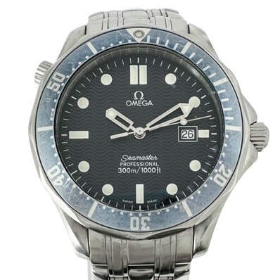 OMEGA オメガ シーマスター プロフェッショナル300 2541 80 腕時計 ステンレススチール クォーツ ブルー文字盤 メンズ【中古】