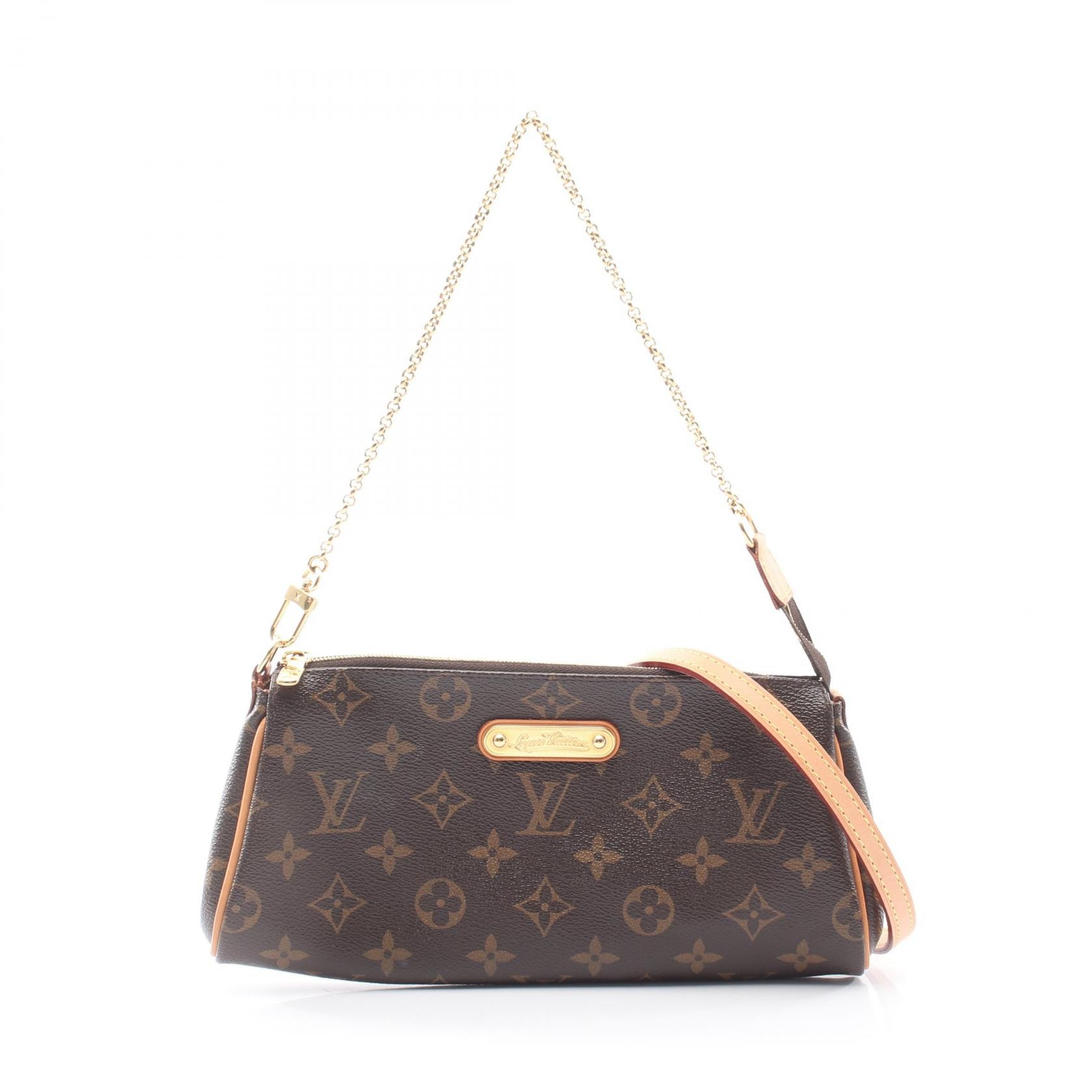ルイ・ヴィトン LOUIS VUITTON エヴァ 2WAY ショルダーバッグ バッグ PVCコーティングキャンバス レザー モノグラム レディース ブラウン系 M95567 【中古】