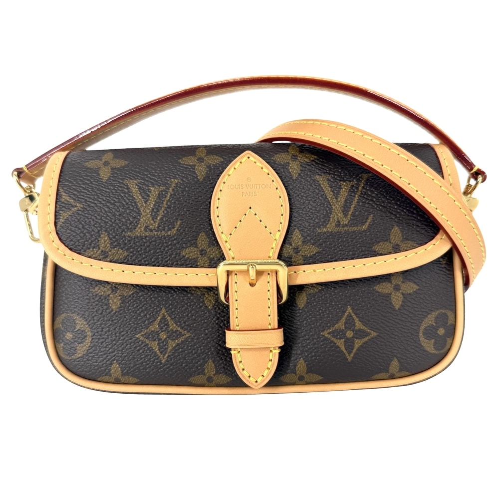 LOUIS VUITTON ルイヴィトン 2WAY ナノディアヌ  ハンドバッグ ミニバッグ 肩掛け 斜め掛け ショルダーバッグ M83298 モノグラムキャンバス    ブラウン 茶 ゴールド金具 レディース 美品【中古品】