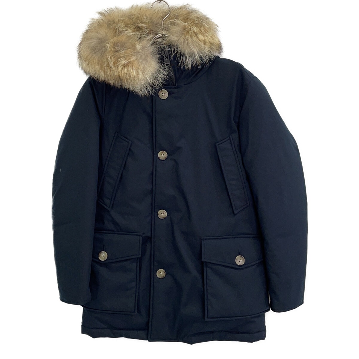 ウールリッチ 【×BEAMS F】WOOU0383 ネイビー ARCTIC PARKA HC BS ファー付きフーデットダウンジャケット XS