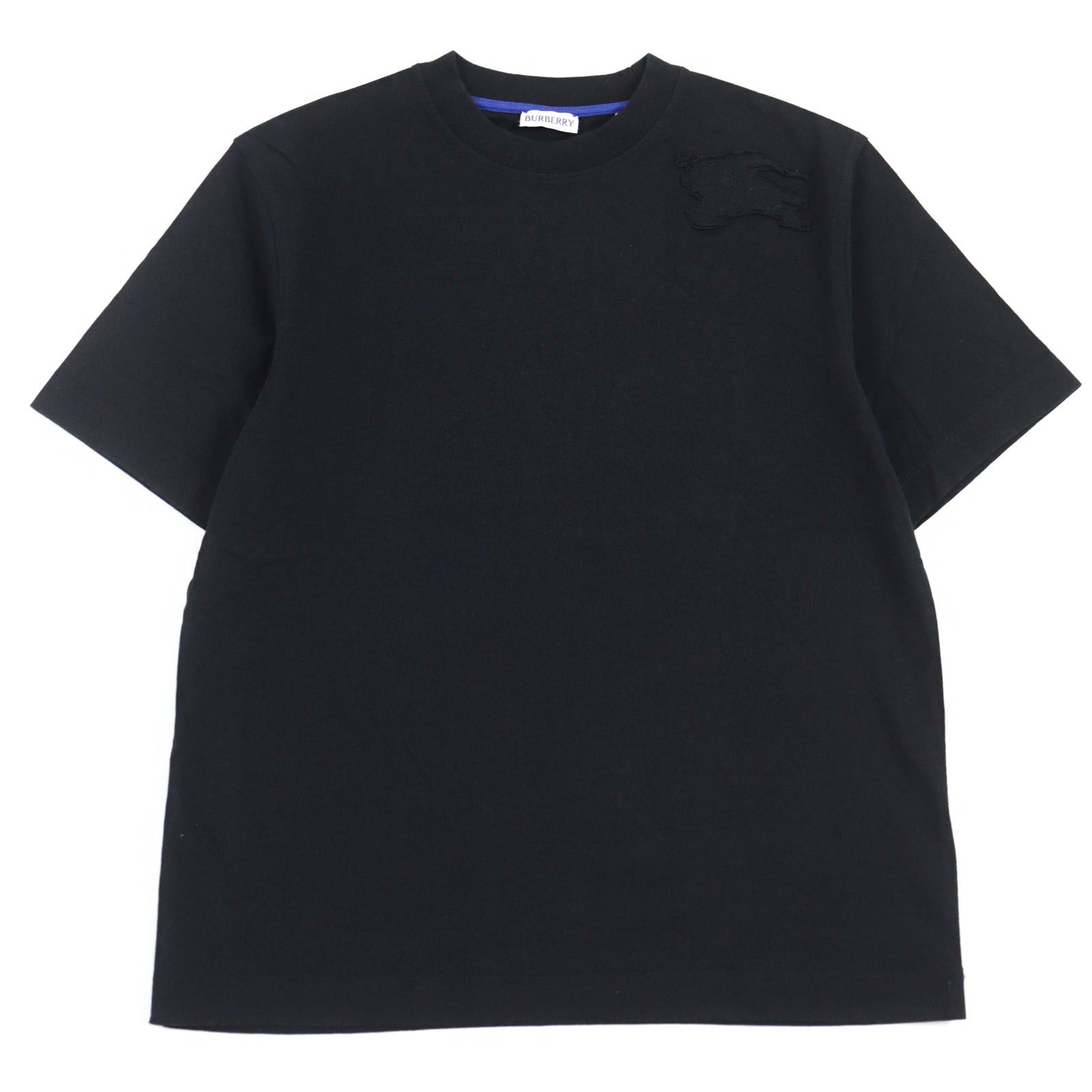 【極美品】バーバリー　半袖Tシャツ　ブラック　ロゴ 極美品✨ BURBERRY 現行タグ 半袖 Tシャツ TBロゴ ブラック