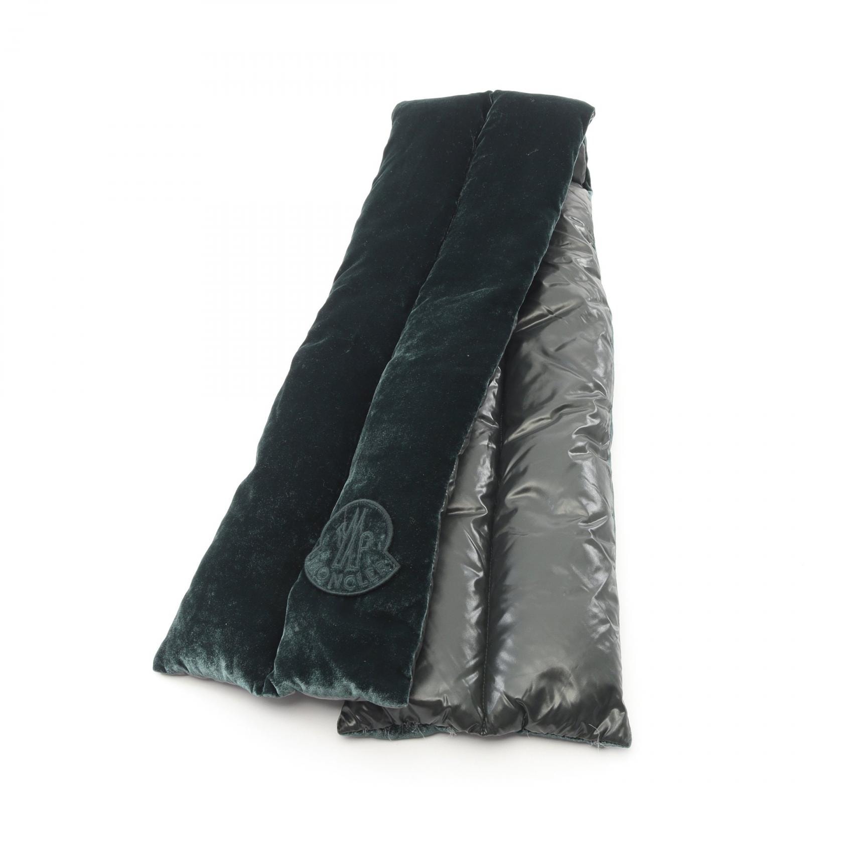 モンクレール MONCLER マフラー 衣料品 シルク ビスコース メンズ レディース グリーン系 0042500 【中古】