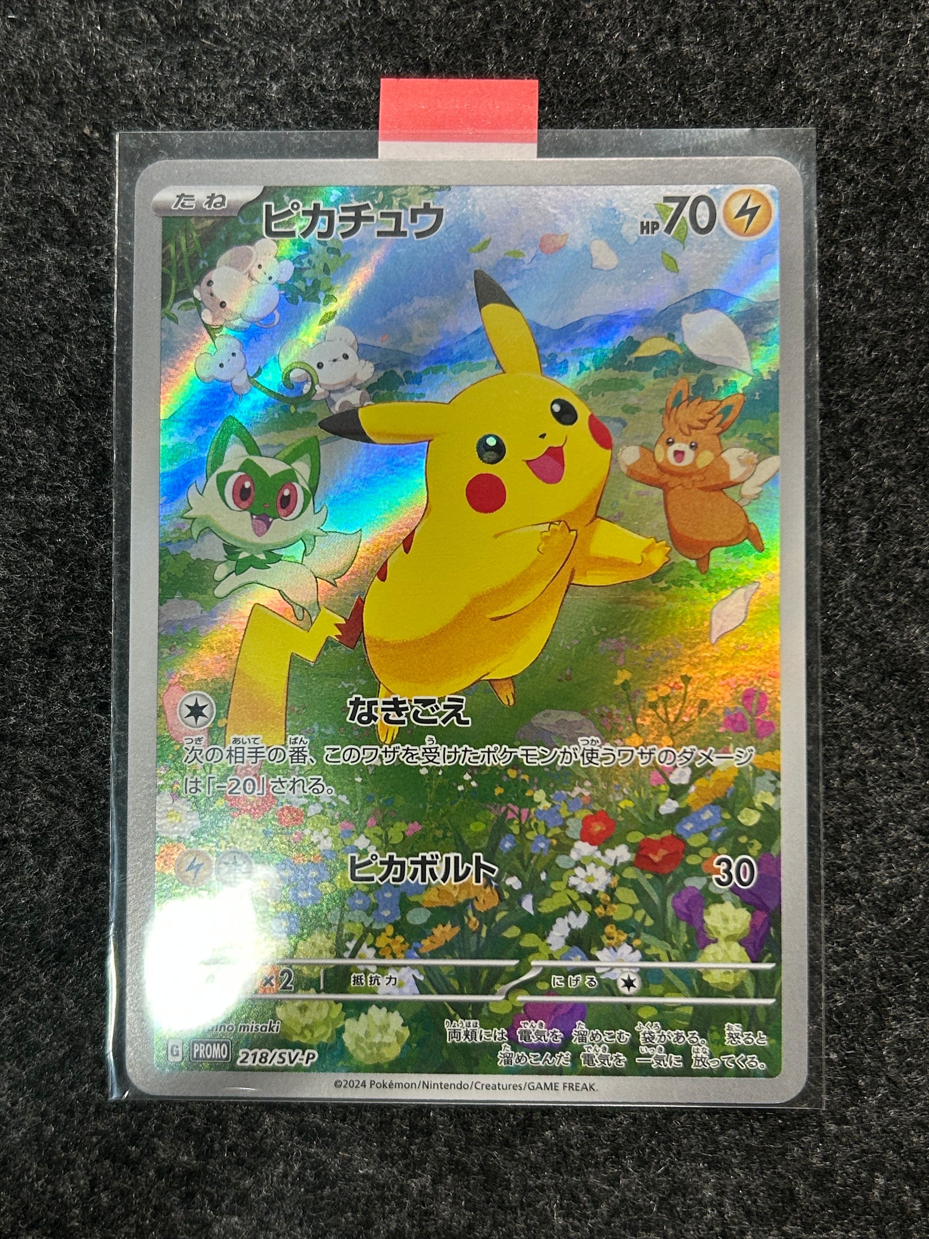 ピカチュウ P [SV-P 218](プロモカードパック「ポケカの夏がキタ!プロモカードGetキャンペーン!」)