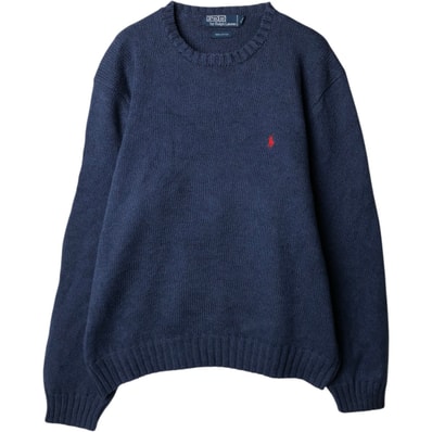 古着 ラルフローレン Ralph Lauren POLO by Ralph Lauren コットンニットセーター メンズXL相当/eaa637273