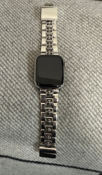 Chrome Hearts Flat APL 40mm CH Plus Apple Watch Band "Silver"