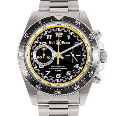 Bell&Ross ベル&ロス ヴィンテージ BRV3-94 RS20 クロノグラフ 世界限定999本 BRV394-RS20/SST ステンレススチール【中古】