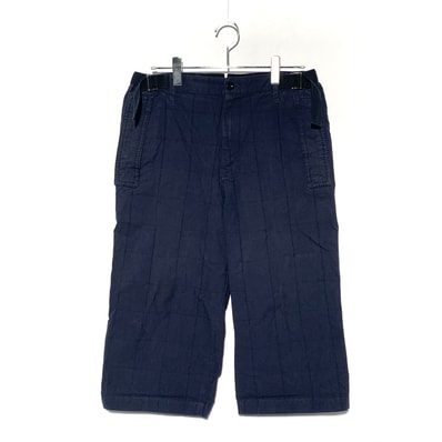 WIDE CROPPED PANTS Navy