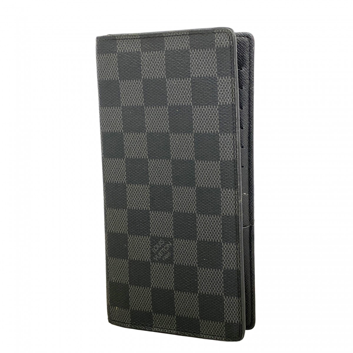 【6dc3960-k】ルイヴィトン 長財布 ダミエ・グラフィット ポルトフォイユブラザ N62665 ブラック【中古】メンズ