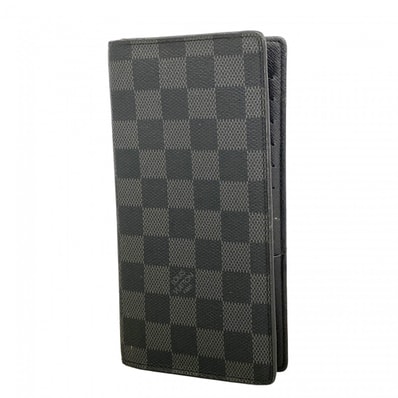 【6dc3960-k】ルイヴィトン 長財布 ダミエ・グラフィット ポルトフォイユブラザ N62665 ブラック【中古】メンズ