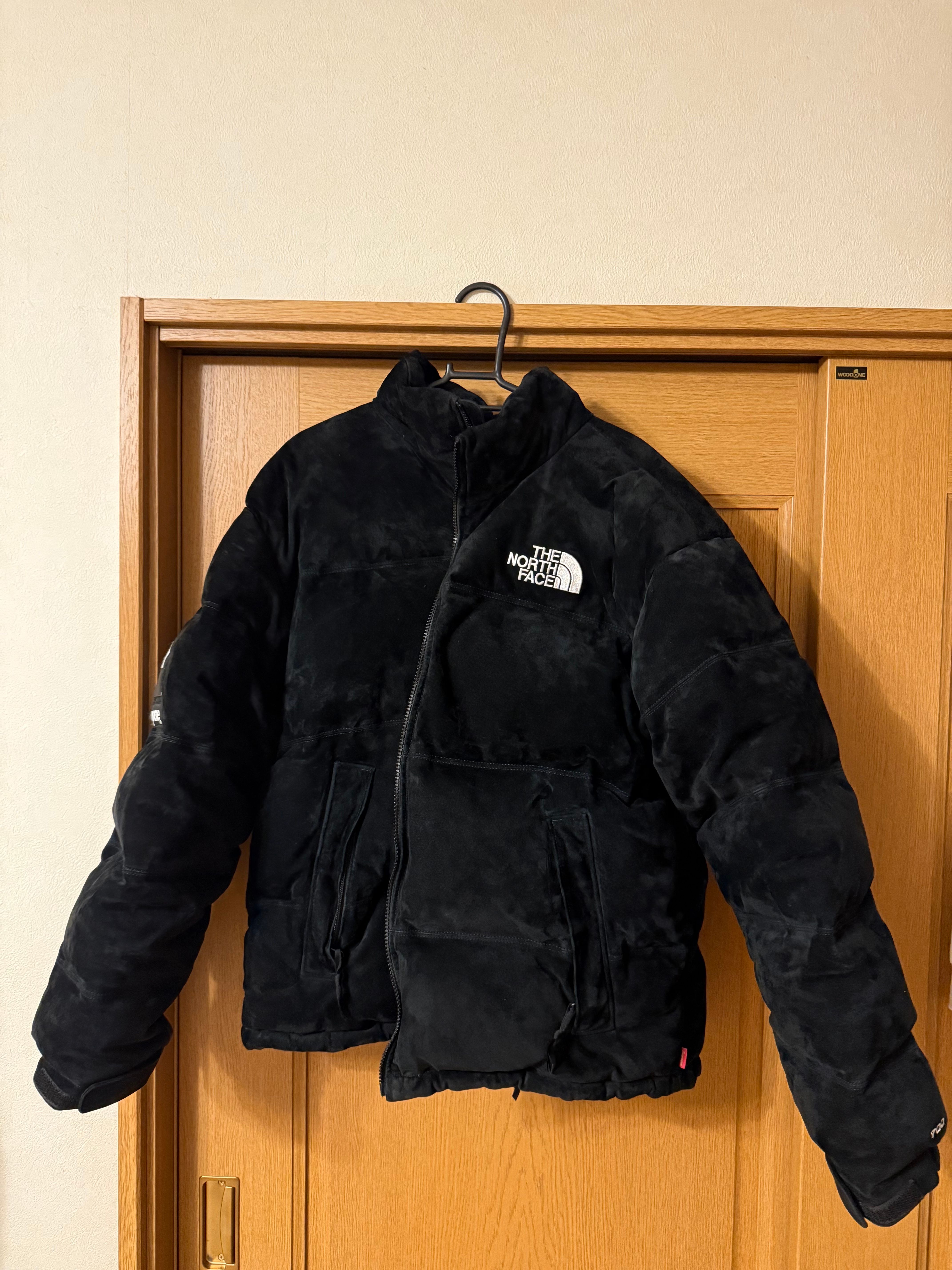 Supreme x The North Face Suede Nuptse Jacket "Black"