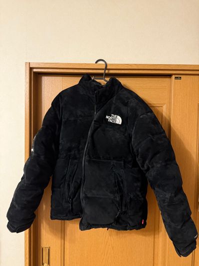 Supreme x The North Face Suede Nuptse Jacket "Black"