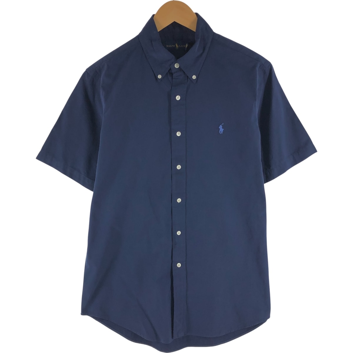 古着 ラルフローレン Ralph Lauren 半袖 ボタンダウンシャツ メンズM相当/eaa534579