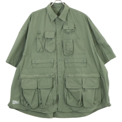 フレッシュサービス FSW-22-SH_30 カーキ TACTICAL POCKET STRETCH S/S SHIRT F