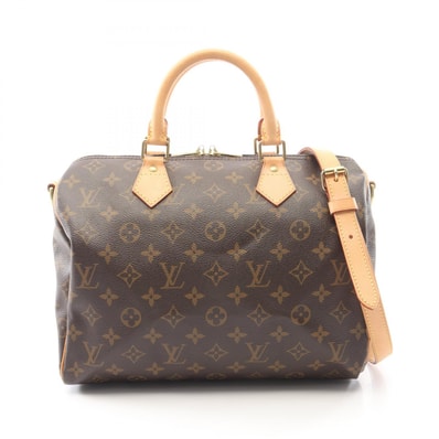 ルイ・ヴィトン LOUIS VUITTON スピーディ バンドリエール30 モノグラム 2WAY ハンドバッグ バッグ PVCコーティングキャンバス レザー レディース ブラウン系 M40391 【中古】