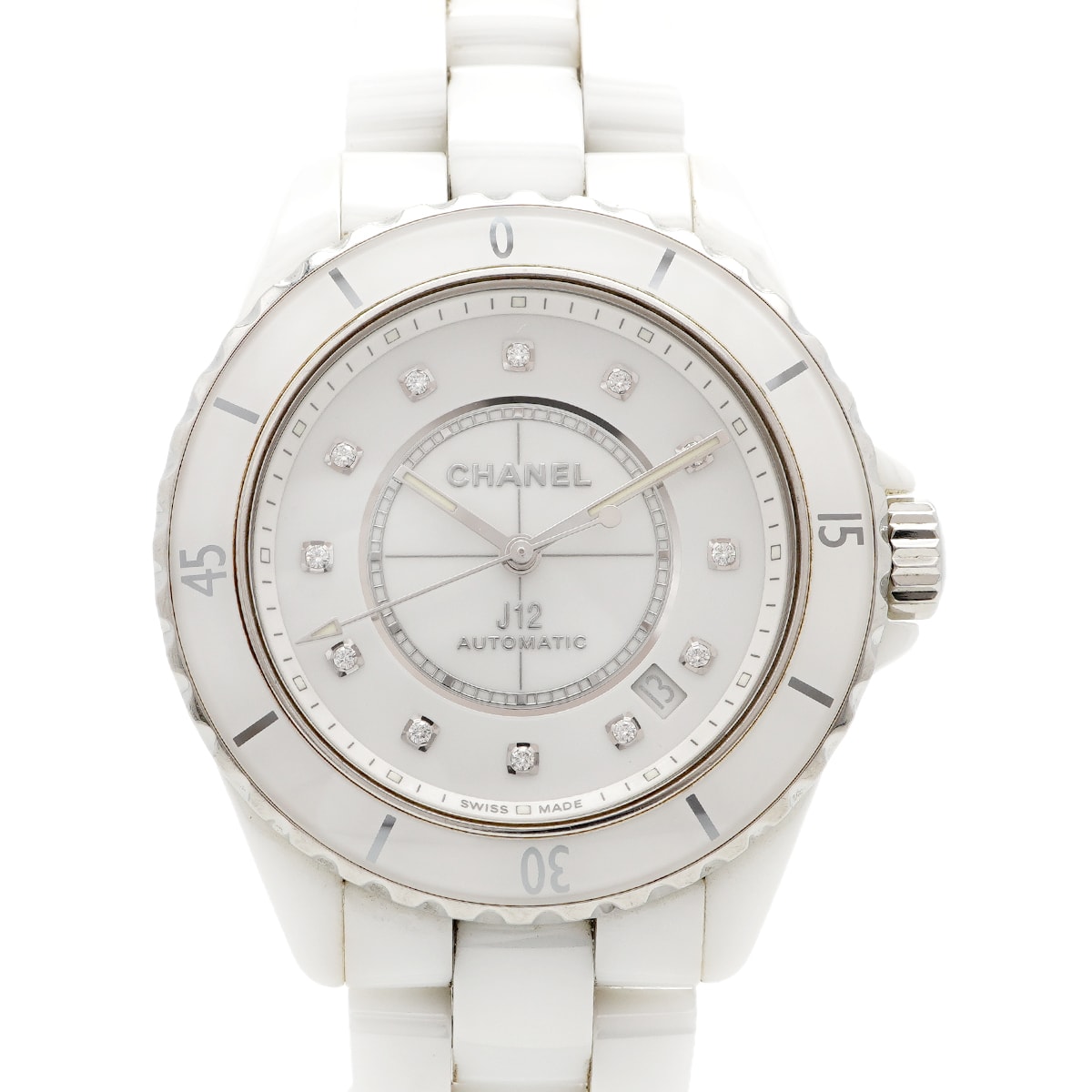 【6wda0075】シャネル J12 H5705 白文字盤【中古】腕時計 メンズ