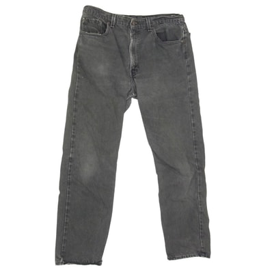Levi's リーバイス デニムパンツ 90s USA製 505 後染めブラックデニム パンツ ブラック系 38【中古】