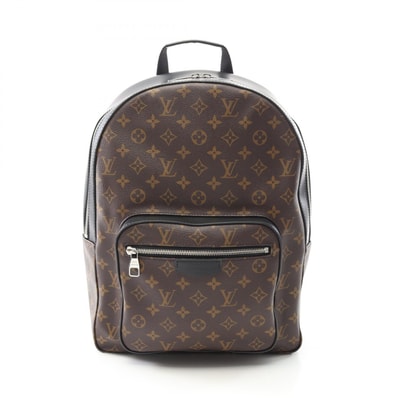 ルイ・ヴィトン LOUIS VUITTON ジョッシュ リュックサック バックパック バッグ PVCコーティングキャンバス レザー モノグラム・マカサー メンズ ブラウン系 / ブラック系 M41530 【中古】