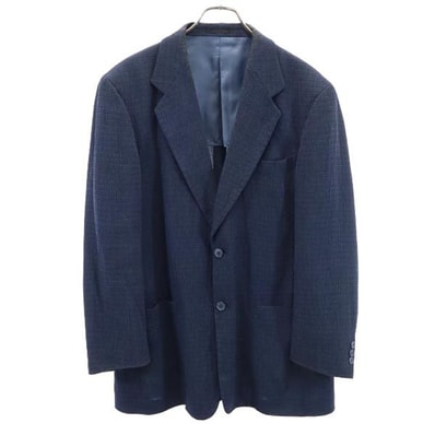 LANVIN ランバン 長袖 テーラードジャケット 50-36 紺系