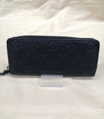 Louis Vuitton Monogram Empreinte Clemence Wallet "Noir"