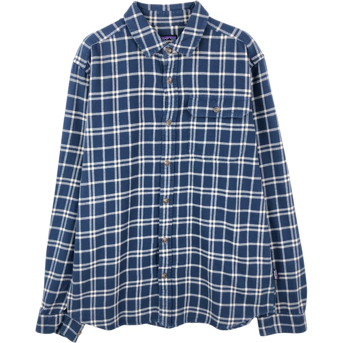 古着 パタゴニア Patagonia ORGANIC COTTON オーガニックコットン 42410SP22 ロングスリーブライトウェイトフィヨルド 長袖 フランネルチェックシャツ メンズM相当/eaa672832
