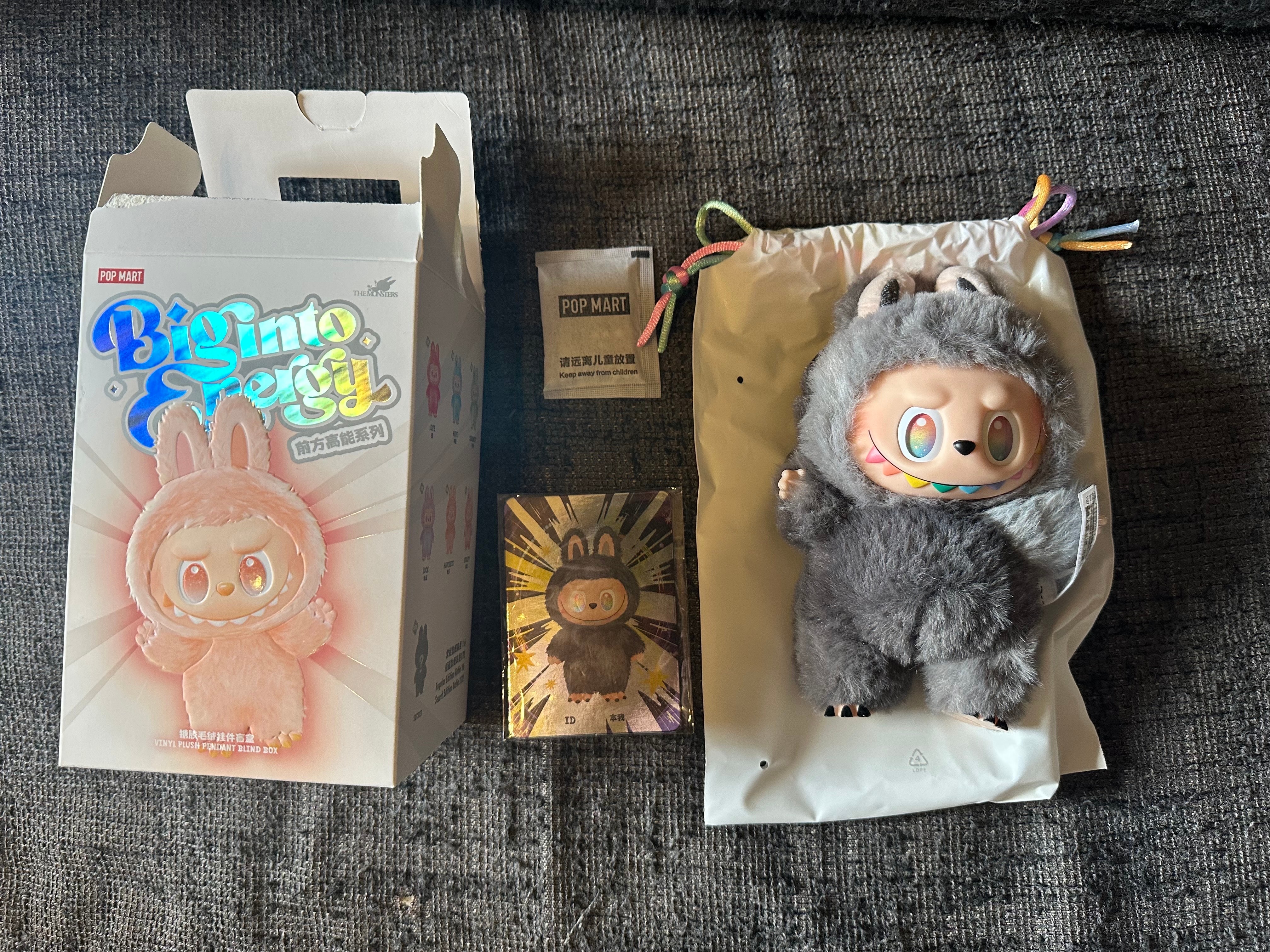 POP MART THE MONSTERS (LABUBU) Big into Energy Series Plush Pendant ID (Secret)