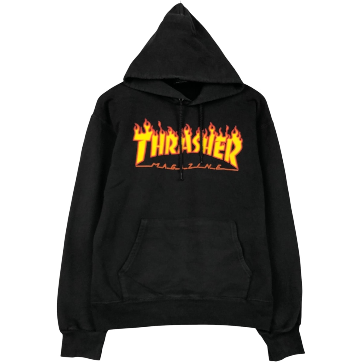 古着 スラッシャー THRASHER ファイヤーパターン スウェットプルオーバーパーカー メンズS相当/eaa587740