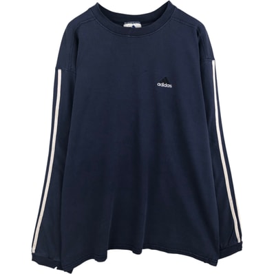古着 90~00年代 アディダス adidas ロングTシャツ ロンT メンズM相当 ヴィンテージ/eaa631309