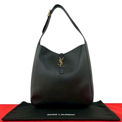 YVES SAINT LAURENT イヴ・サンローラン LE5A7 ソフト スモール YSL ロゴ 金具 レザー ショルダーバッグ ブラック
29784