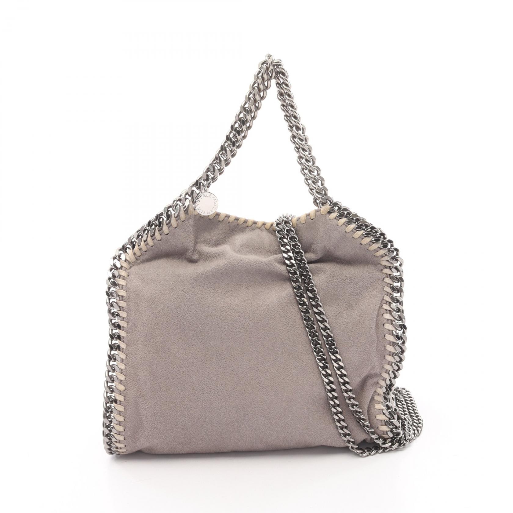 ステラマッカートニー Stella McCartney ファラベラ ミニ ショルダーバッグ バッグ フェイクレザー レディース グレー系 371223 【中古】