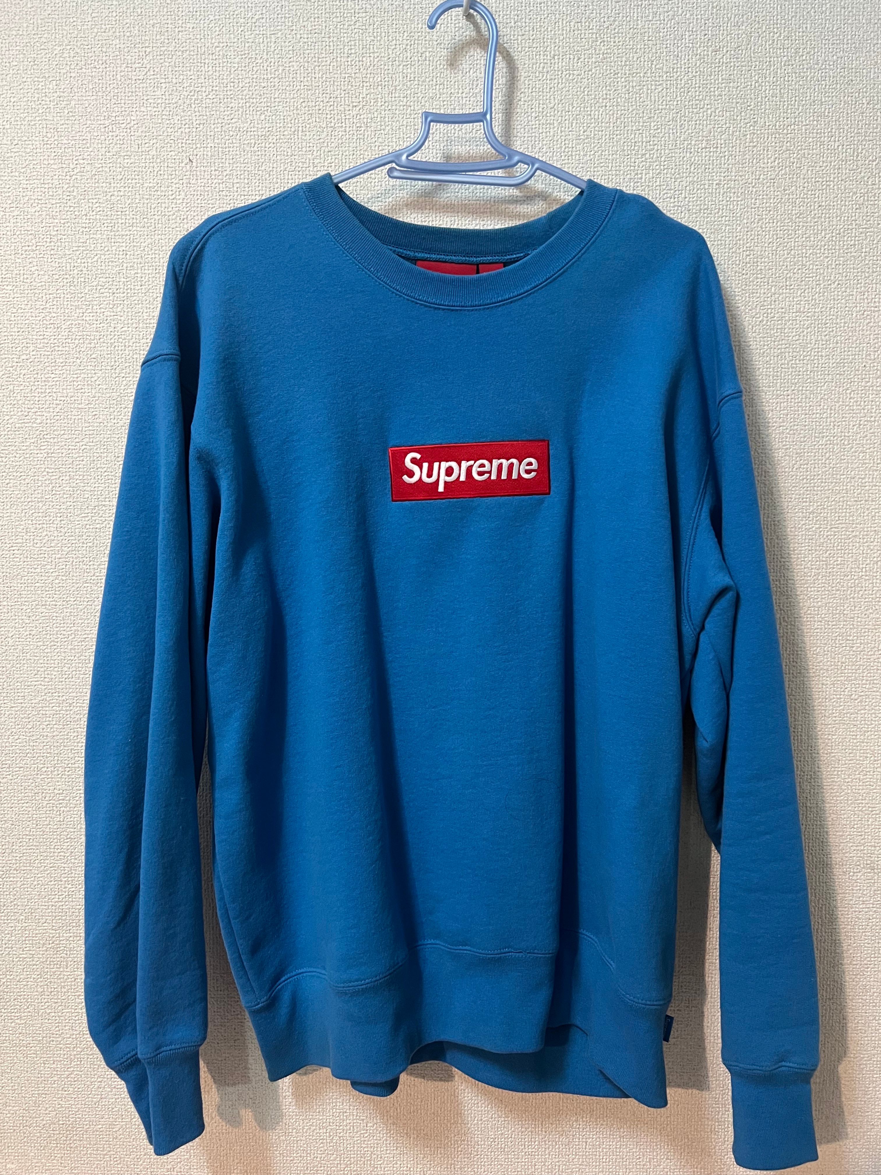 Supreme Box Logo Crewneck "Blue" (22FW)