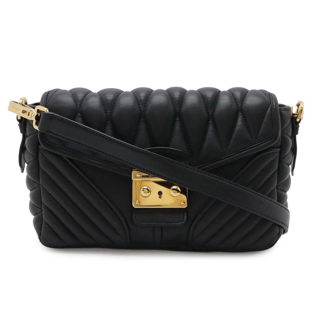 ミュウ ミュウナッパ バイカー5BD062 ショルダーバッグ レディース