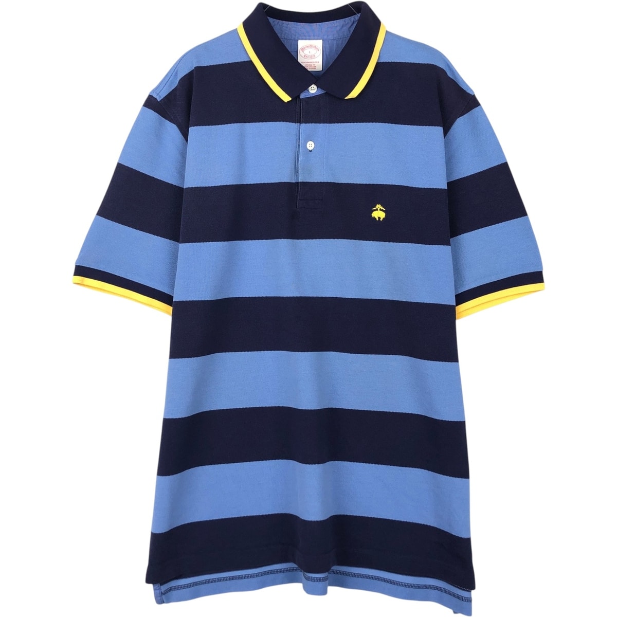 古着 ブルックスブラザーズ Brooks Brothers Est.1818 半袖 ボーダー ポロシャツ メンズL相当/eaa623917