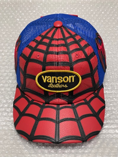 Supreme x Vanson Leathers Spider-Man Mesh Back 6-Panel "Red"