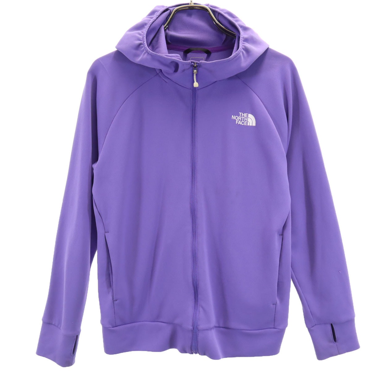 THE NORTH FACE ノースフェイス 長袖 ビーフリーフ ジップパーカー 150 パープル NTJ62015 アウトドア
