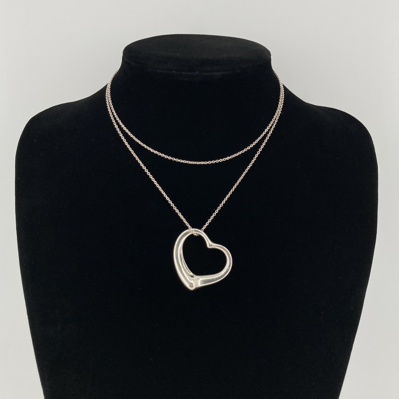 TIFFANY&Co.(ティファニー) オープンハート Ag925 ネックレス 16.45g シルバー