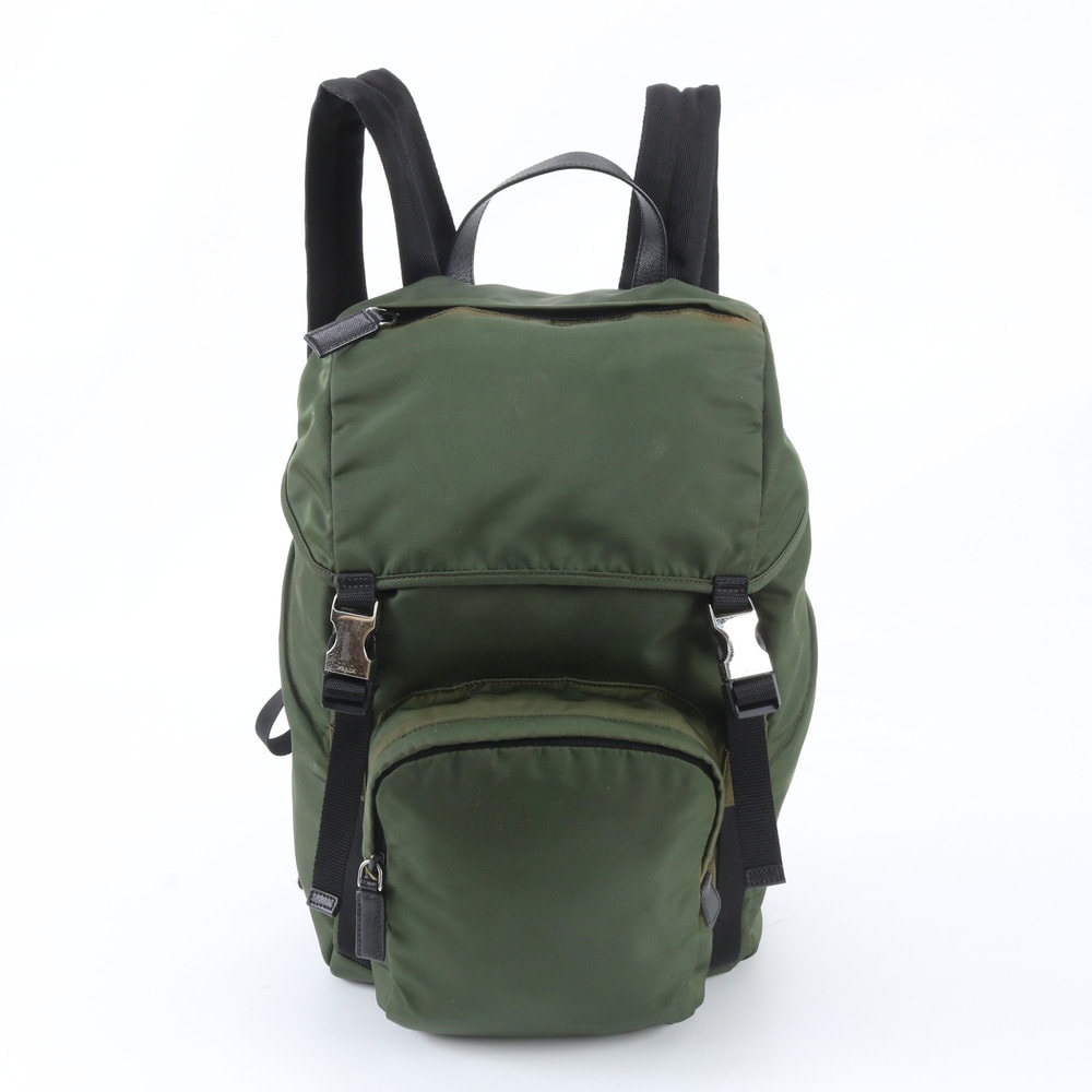 ■美品 プラダ テスート ナイロントライアングルロゴリュックサック