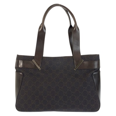 美品 GUCCI グッチ ブラウン GGキャンバス レザー/ トートバッグ ショルダーバッグ 601710 【中古】