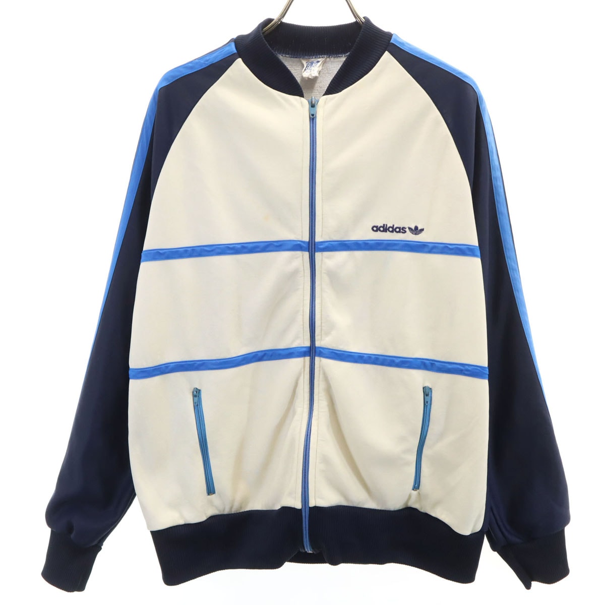 adidas アディダス 70s 80s ヴィンテージ トラックジャケット 5 ネイビー ジャージ