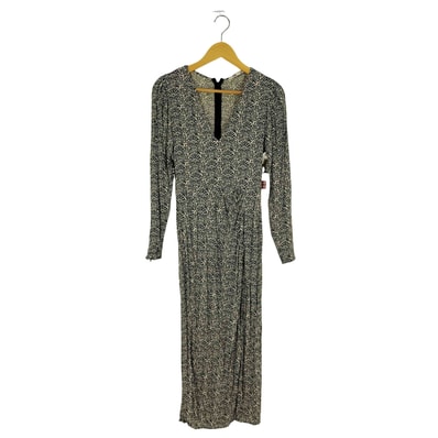 PRINTED MIDI DRESS 総柄 ギャザー ワンピース【1136665324690】