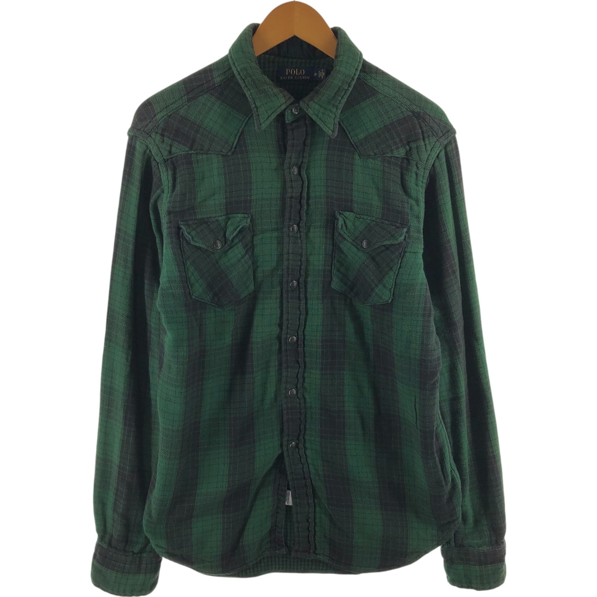 古着 ラルフローレン Ralph Lauren POLO RALPH LAUREN 長袖 フランネルチェックシャツ メンズL相当/eaa522092