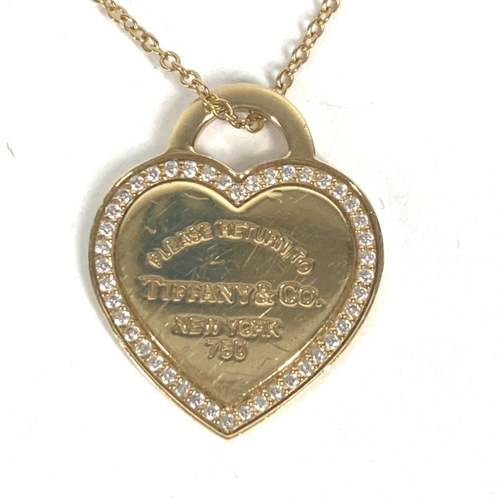 ティファニー TIFFANY&Co. リターントゥハート ネックレス ダイヤ ダイヤモンド K18 金 18K アクセサリー ジュエリー チェーンネックレス ネックレス YG750 ゴールド