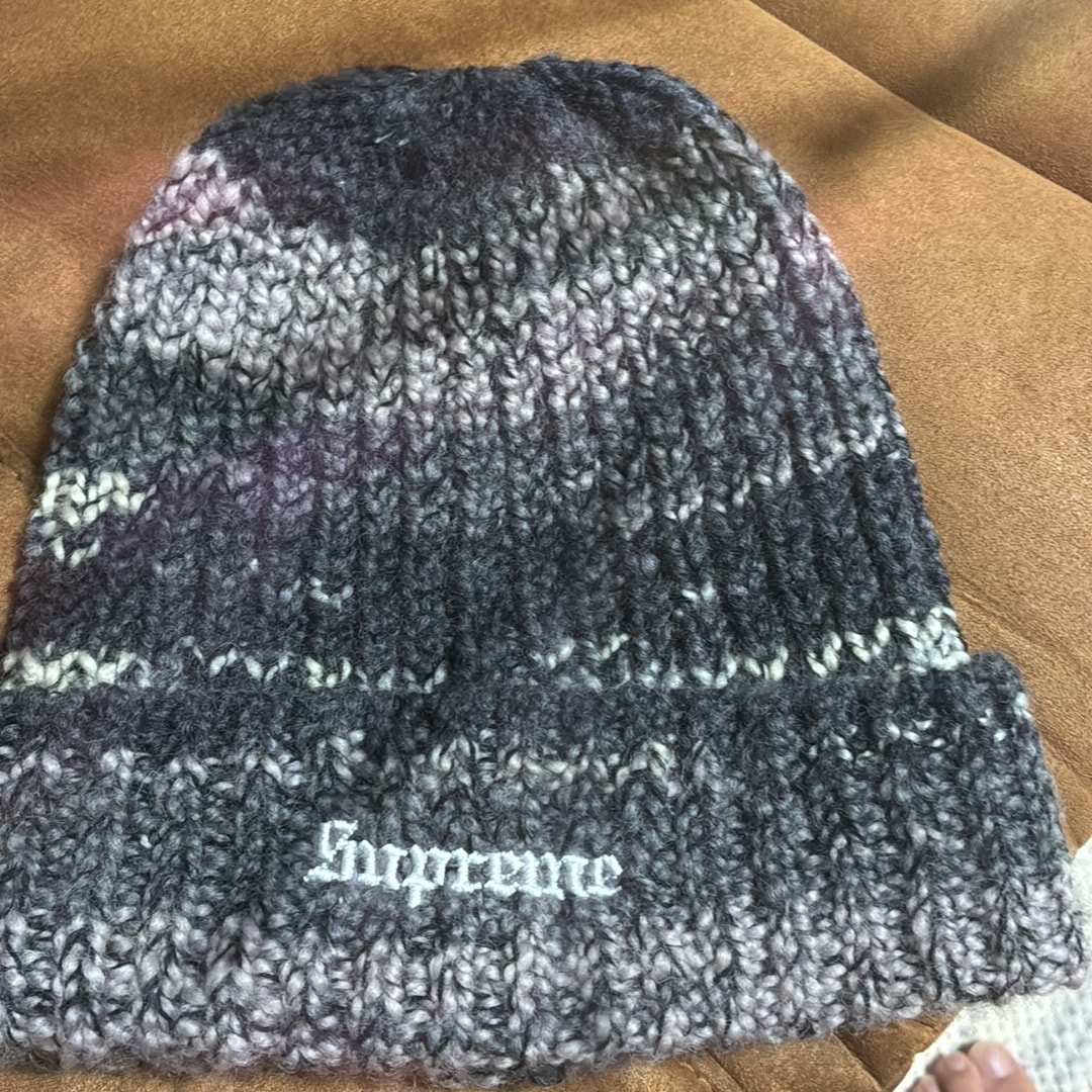 Supreme Space Dye Beanie "Black"
