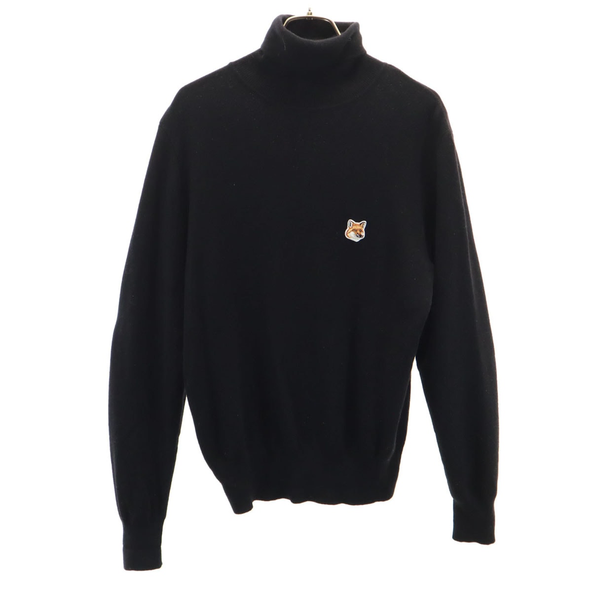 MAISON KITSUNE メゾンキツネ 長袖 タートルネック セーター XS ブラック ニット