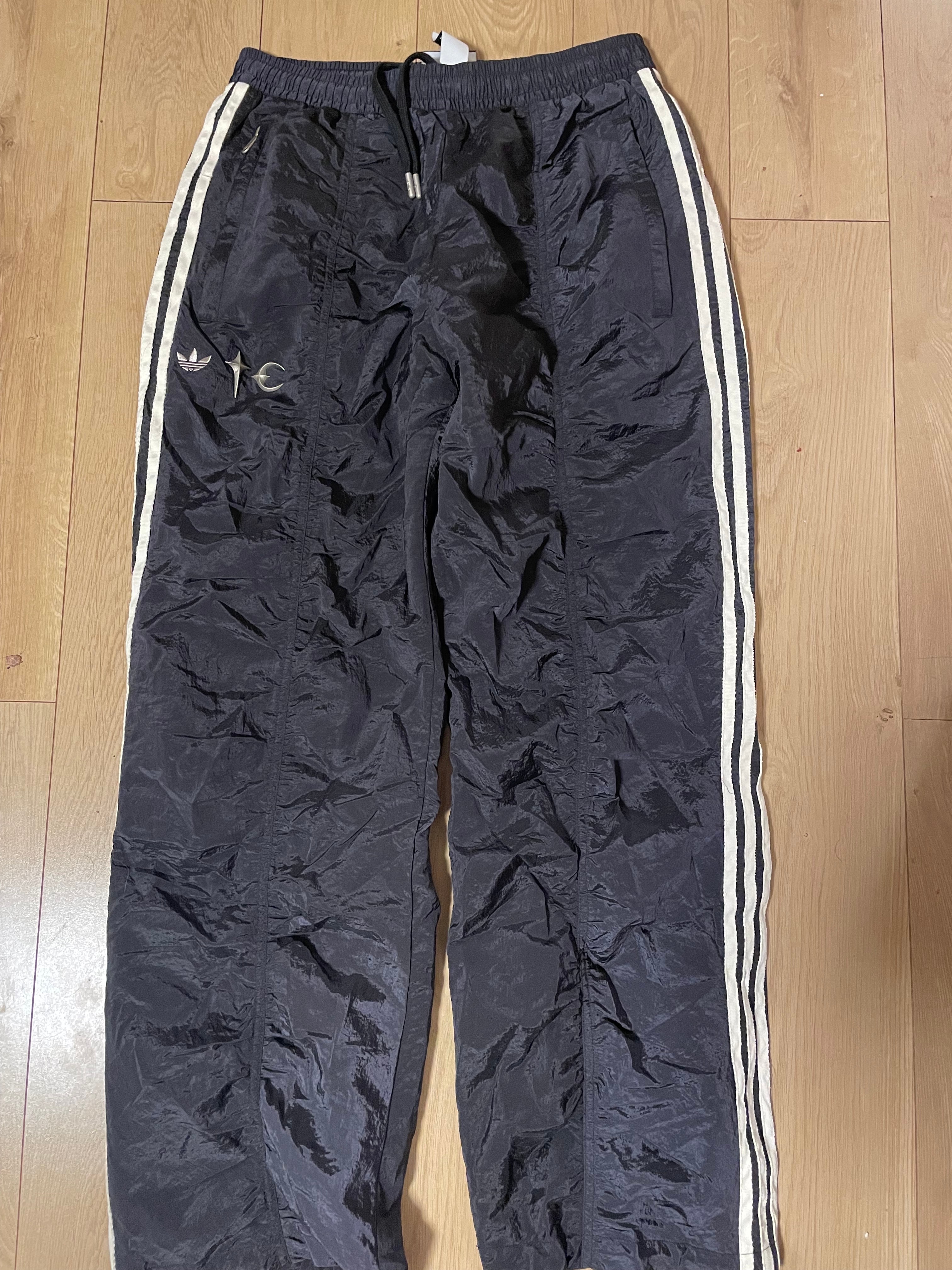 adidas x Thug Club Woven Track Pants "Black/Silver Metallic"