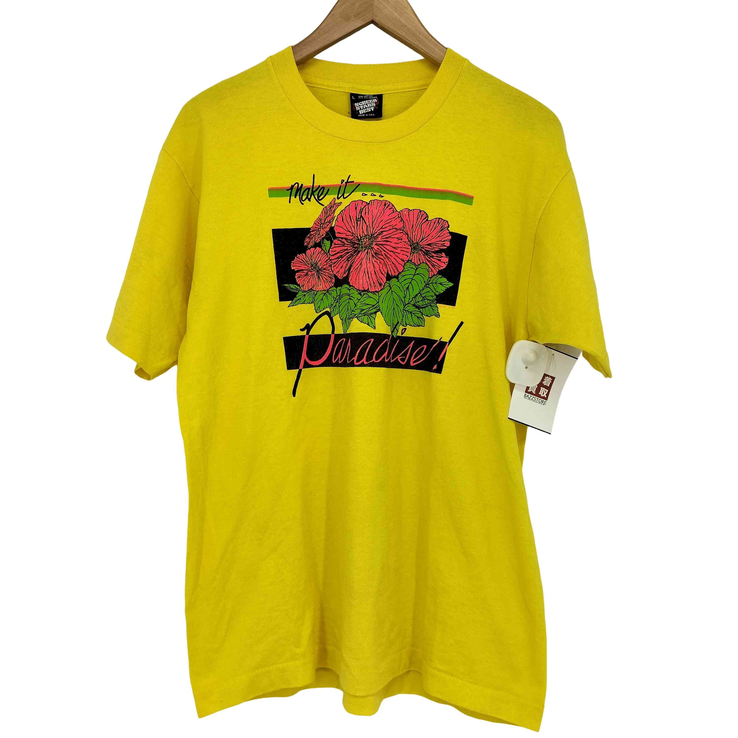 USA製 クルーネックプリントTシャツ シングルステッチ【1141226095513】